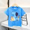Out Wear Cartoon Letter Blue Cotton T Shirt Clothes for Boys Girls Tops Clothing Blueys Summer Fashion Short Sleeve Cute Gifts