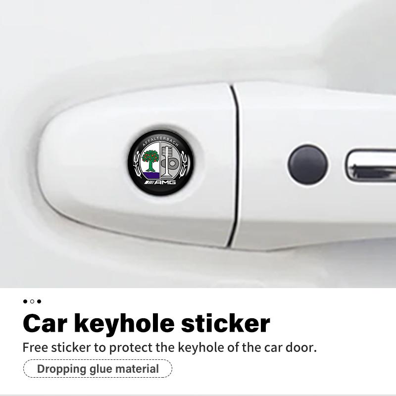 PAD5 For AMG 8/12/20PCS Car Remote Control Key Badge Emblem Stickers Decorat Accessory Benz B-CLASS C-CLASS GLC GLE GLK W190 W201