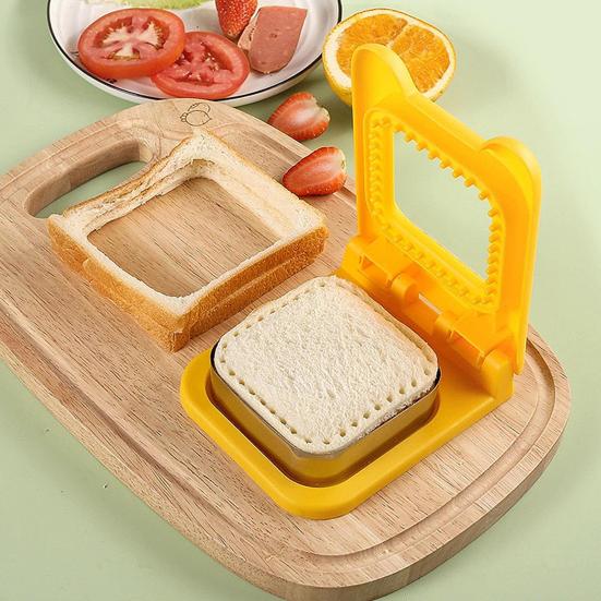 Sandwich Cutter And Sealer Pocket Sandwiches Maker Stainless Steel Blades Sandwich Cutting Tools for Kids