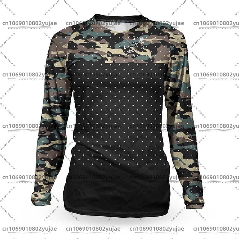 Женские футболки для МТБ Свободная Rider Mtb Рубашка BMX Горный Велосипед Jersey DH Мотокросс Downh Футболка с длинным рукавом