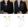 Delicate Phoenixes Brooch Long Fringe Animal Bird Pin Elegant Clothing Jewelry Accessory Anniversary Gift for Women