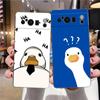 Duck Art Phone Case For Google Pixel 8 A 7 6 Pro 6A 5G Black Soft Shockproof Back Cover Silicone TPU Shell Coque