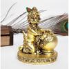 Makhan Krishna | Krishna Idol for Home Decor| Laddu Gopal Murti for Gifting | Small Krishna Statue for Office Desk | Makhan Chor Idol |
