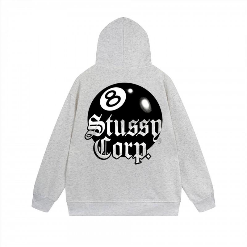 Mens Hooded Zip-Up Sweatshirt With Letter Print Loose Fit Cotton Pullover Winter Daily Wear