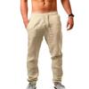 Summer Men's Hip-hop Breathable Cotton Linen Loose Casual Sports Pants
