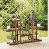 VidaXL Flower Stand 110x25x73 Cm Solid Fir Wood 362853