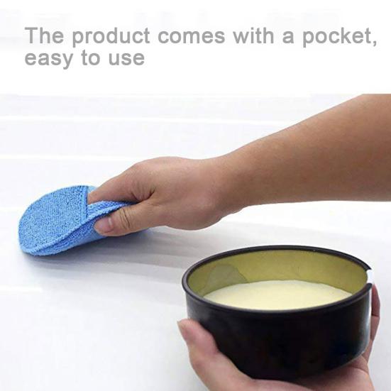 5шт 5-дюймовая мягкая микрофибра для вощения автомобиля, полировальная губка, буферная подушка, полировщик