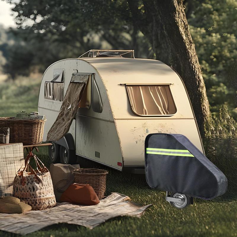 Защитный чехол для фаркопа, чехол для опорного домкрата, водонепроницаемый, ветрозащитный, тент для RV, ткань Оксфорд 600D для дождя, снега, солнечного света