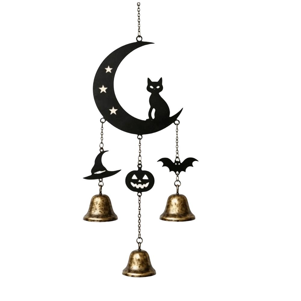 Pumpkin Halloween Hanging Bell Ornaments Spider Decorative Wind Chime  Outdoor Decor