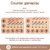 Learning Wooden Mathematics Number Matching Arithmetic Board Children Toy Puzzle