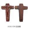 Подвески в виде креста Иезуита для ожерелья для мужчин и женщин, религиозные христианские католические амулеты, деревянные украшения