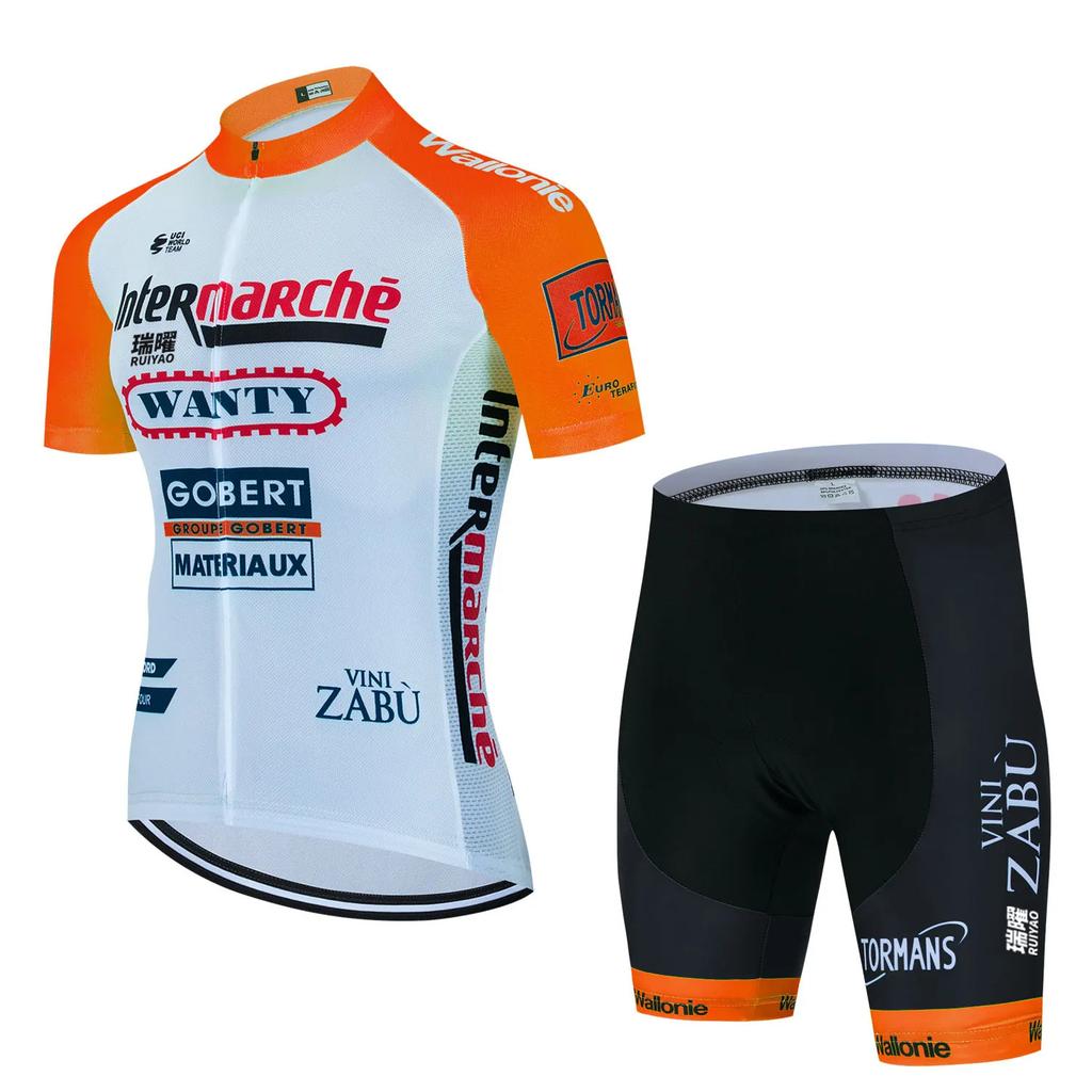 Tour De France Team Clothing Spring and Summer Men's Road Bike High Elastic Quick Drying Breathable Cycling Suit Bicycle Suit