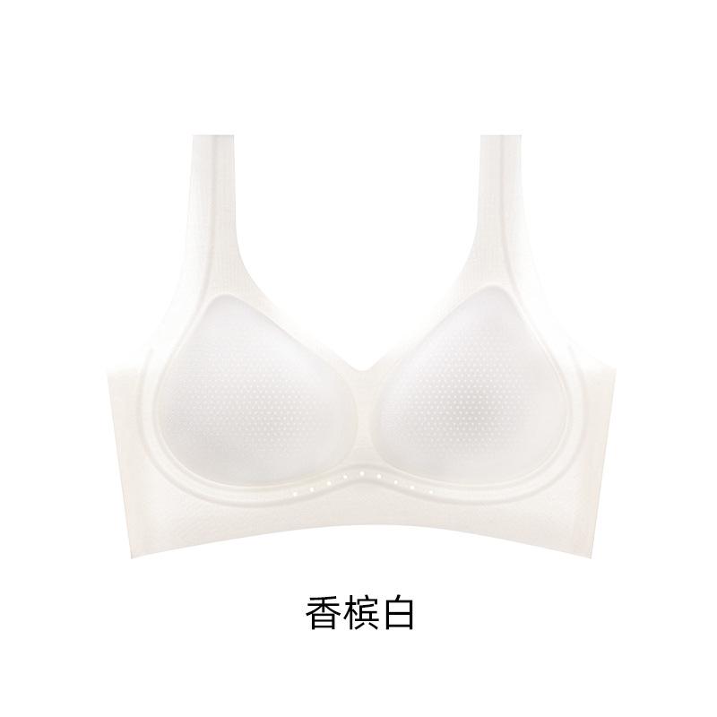 Versatile and seamless, breathable, gathering, cool feeling, anti-sagging, sub-breast vest underwear, thin women's bra