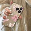 Прозрачный чехол для телефона из ТПУ с дизайном розового банта для Xiaomi 15T 14T Pro 12T 14 13T Pro 11 Lite 4G 5G Poco X7 F7 F6 X6 X5 F5 Pro