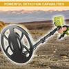 Metal Detector for Adults Analog Pointer Metal Detector with LCD Screen 10'' Waterproof Coil Adjustable All Metal&Disc&Pinpoint