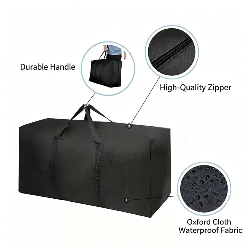 Large Oxford Cloth Storage Bag for Moving, Large Capacity, Thickened, Moisture-Proof and Dust-Proof, for Packing Clothes and Quilts