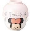 Disney Minnie Mouse Yululun Yururun Soup and Rice Bowl Set, Approx. 10 X 6cm Diameter, Pink, Made In Japan, Minnie Mouse Merchandise, Birthday Gift