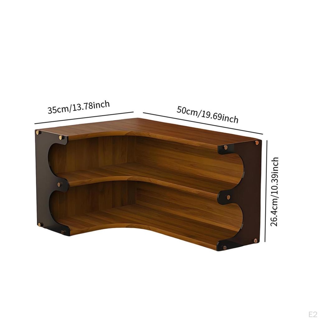 Corner Desk Organizer Shelf Countertop Display Versatile Water Cup Storage Rack 2