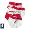 4 шт., хлопковые женские трусики с высокой талией, нижнее белье, дышащие милые трусы для девочек, мягкое женское белье
