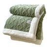 Winter Thickened Blanket Double-sided Fluff Plush Double-layer 3D Jacquard Solid Color Office