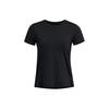 Solid Quick-Dry Crew Neck Short Sleeve T-Shirt Women Tops Black 1383364-001