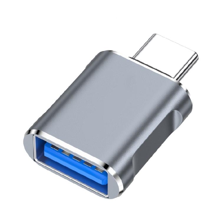 Универсальный OTG-адаптер-конвертер USB (мама) на Type-C (папа) для офиса и путешествий. Подключение USB-клавиатур, мышей, периферийных устройств.
