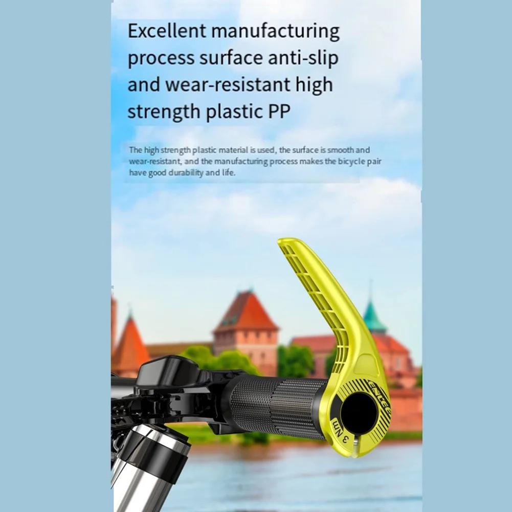 1 Pair Auxiliary Bike Grip Bar Riding Horn Rest Handlebars Adjustable End Handle Cycling Fatigue Relief Bicycle Accessories For Kids' Bikes,