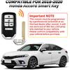 ABUDU подходит для Honda Accord 10-го поколения 2018- Smart Key Брелок для ключа 433 МГц Чип 4A 4 +1 Кнопки FCC ID: CWTWB1G0090