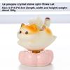 Crystal Tree With Cat Figurines Gift For Colleagues Office Decor Collectors Edition