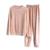 Women's Thickened Warm Lamb Cashmere Lapel Pajamas Pajamas Household Suit