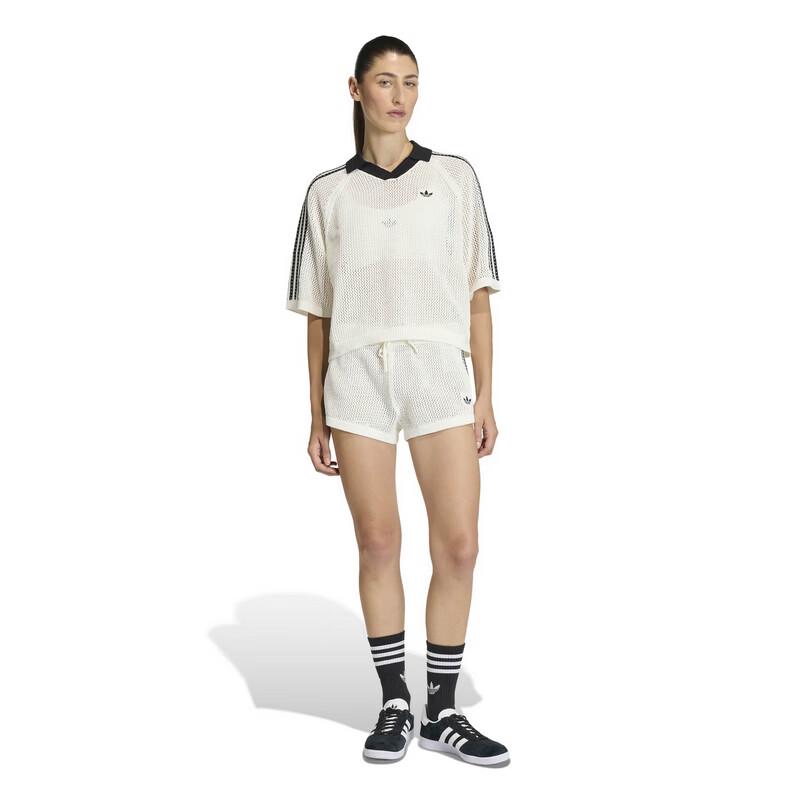 adidas Оригинальная женская вязаная рубашка-поло