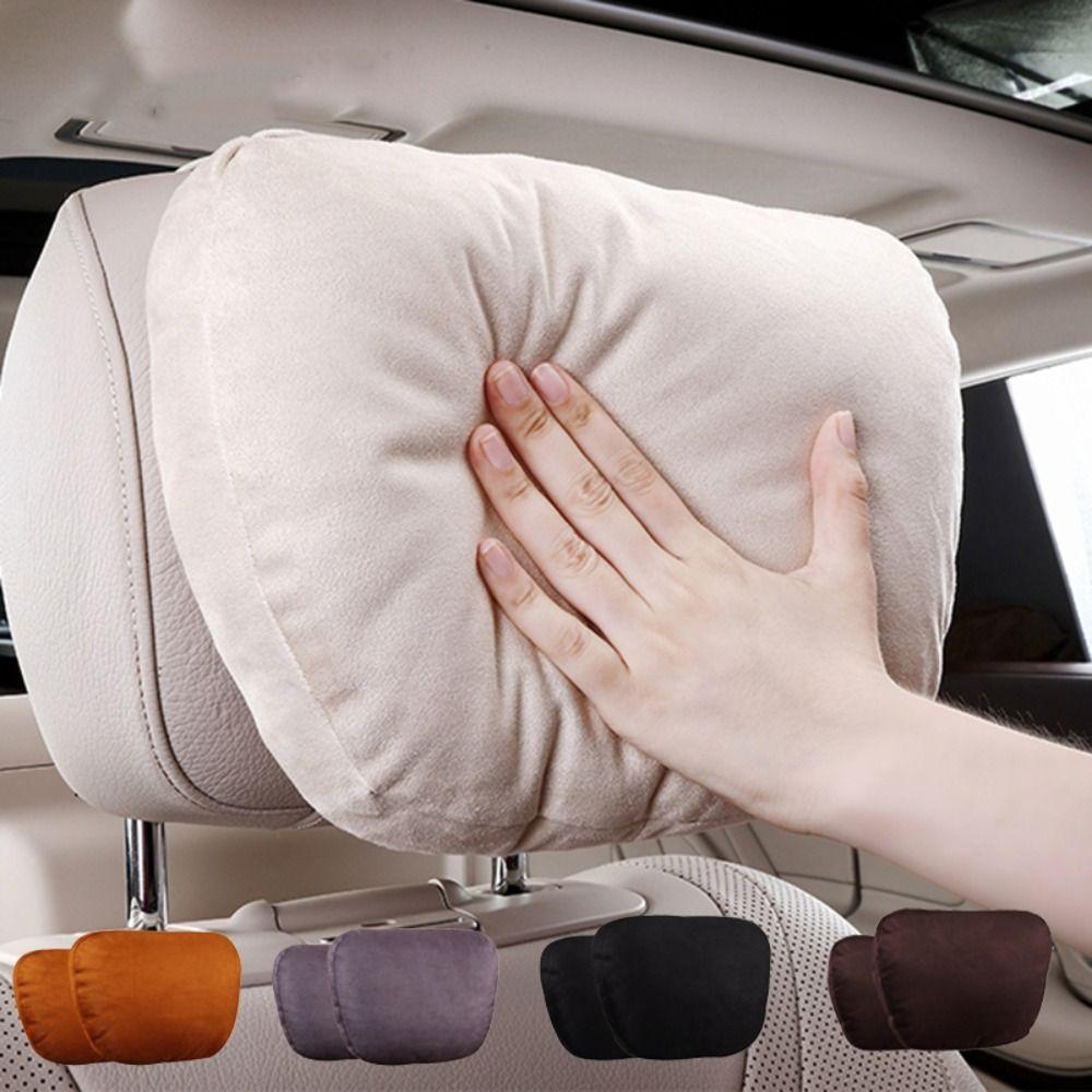 Car Headrest Neck Pillow Lumbar Support Cushion Seat Backrest Pad Car Pillow Relieve Cervical Pain