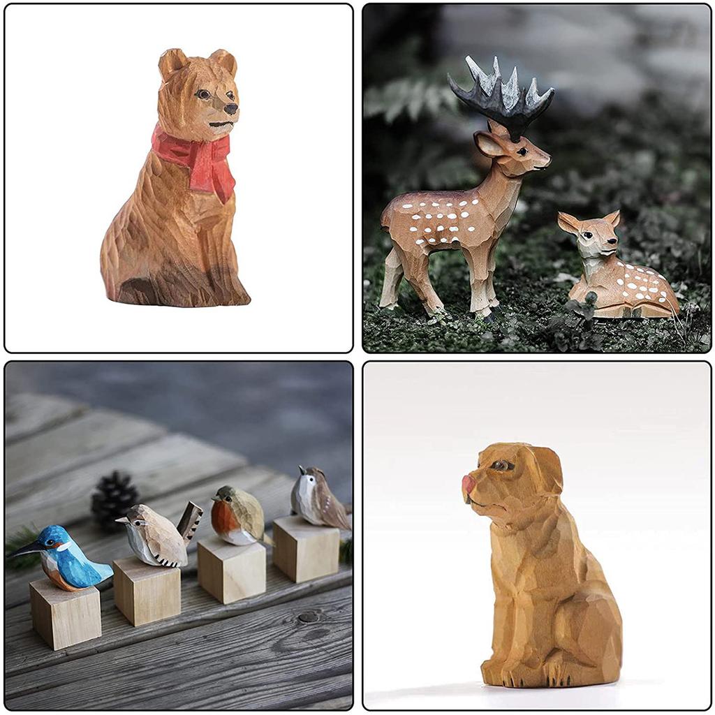 5 шт. блок для резьбы по дереву 2 размера портативный незаконченный деревянный блок липы блок для резьбы по дереву для начинающих DIY ремесленные художественные принадлежности