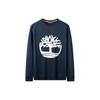 Tree Logo Print Outdoor Fleece Crewneck Sweatshirt Men Sweatshirt Navy A277C-U10