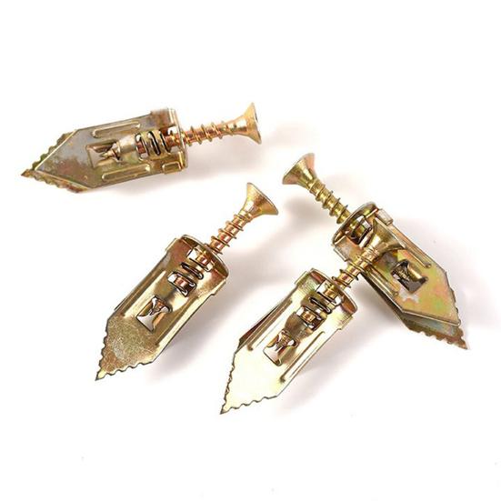 20/100 шт. самосверлящий анкерный винт, сверхмощный стальной расширительный винт без дрели, полка для телевизора, занавеска для шкафа, гипсокартон, набор металлических саморезов