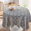 Wave Three-Dimensional Jacquard Cotton And Linen Coffee Table Tablecloth Small Fresh Thickened Simple Dining Table Tablecloth