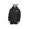 Nike Hooded Zipper Versatile Down Jacket Kids Jackets Black HQ7960-010
