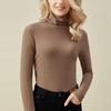 Women's Winter High Collar Elastic Turtleneck Sweater Tops Blouse Undershirts Long Sleeve T-Shirts For Women Thermals Pullovers Formal Clothes