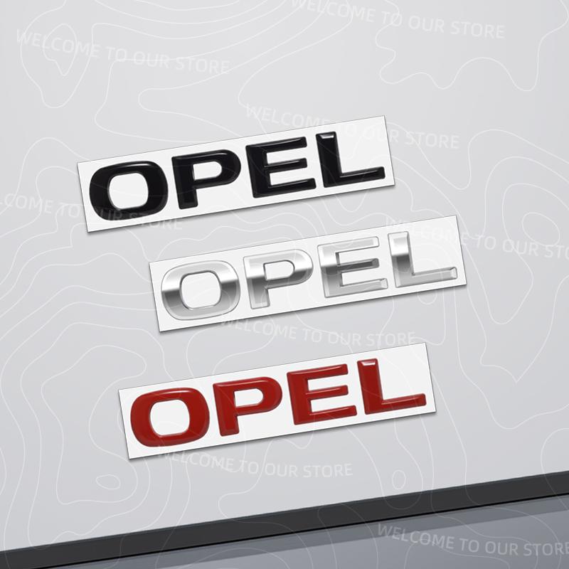 Zinc Alloy For OPEL ASTRA Logo Meriva Insignia Mokka Rocks Zafira Vectra Car Trunk 3D Metal Emblem Rear Body Badge Sticker