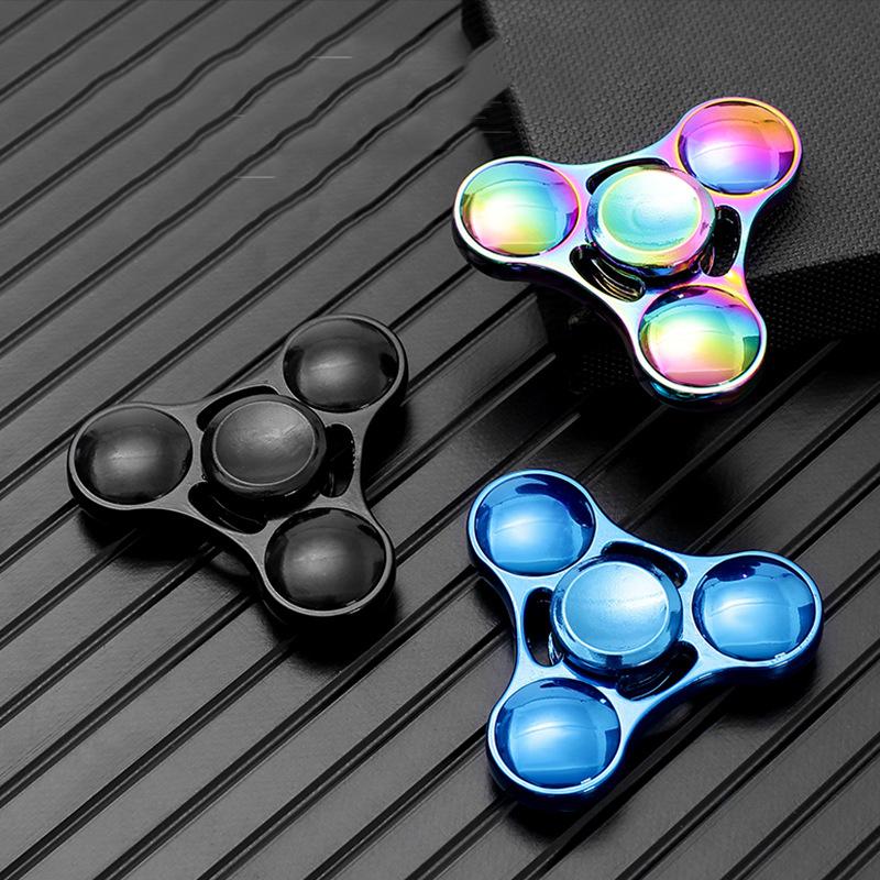Игрушки-спиннеры Fidget Rainbow Металлические НЛО Маленькие ручные спиннеры Подарок для детей и взрослых Волчок Фокус Настольный Кончик пальца