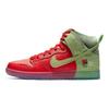 Кроссовки унисекс Dunk High SB Strawberry Cough Red University-Red Spinach-Green CW7093-600