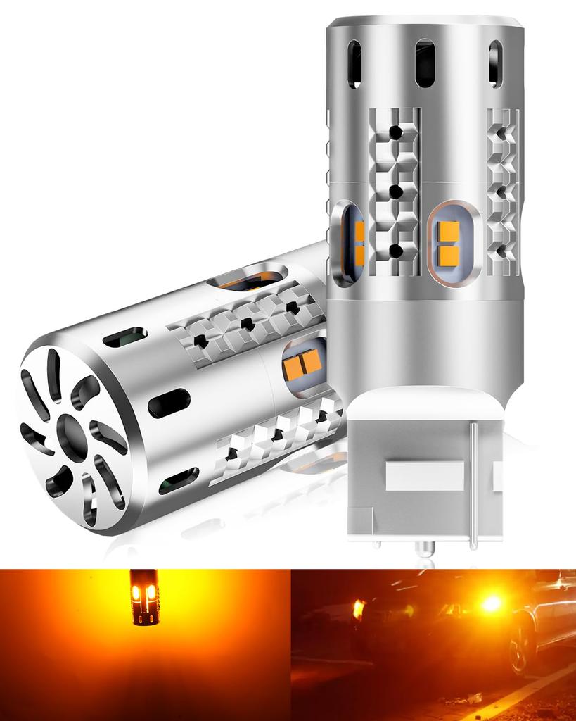 Светодиодный указатель поворота SUPAREE T20, Оригинальная замена, Охлаждающий вентилятор, Встроенный резистор, Скрытые характеристики, Неполярность,