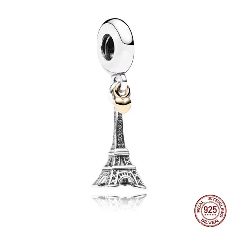 Медная Архитектура Замок Башня Колесо Обозрения Шармы Подходят для Оригинальных Подвесок Браслетов Ожерелий Женские DIY Изысканные Ювелирные Изделия