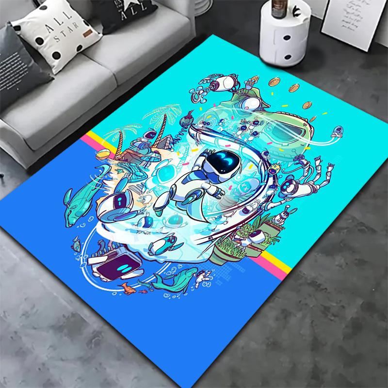 ASTRO BOT Carpet Rug for Living Room Bedroom Home Sofa Decoration,Kids play Non-slip Floor Mat