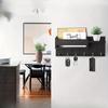 1pc Vintage Wooden Wall Mounted Key Rack with Mail Holder & Tray - Easy Install, Suitable for Farmhouse Decor In Living Room, Kitchen