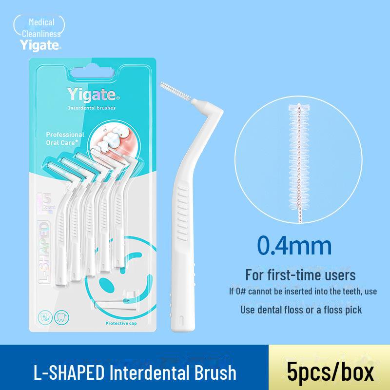 Набор для ортодонтического ухода: Межзубные ершики L-образной и 7-образной формы, зубная щетка, межзубный ершик с мягкой щетиной