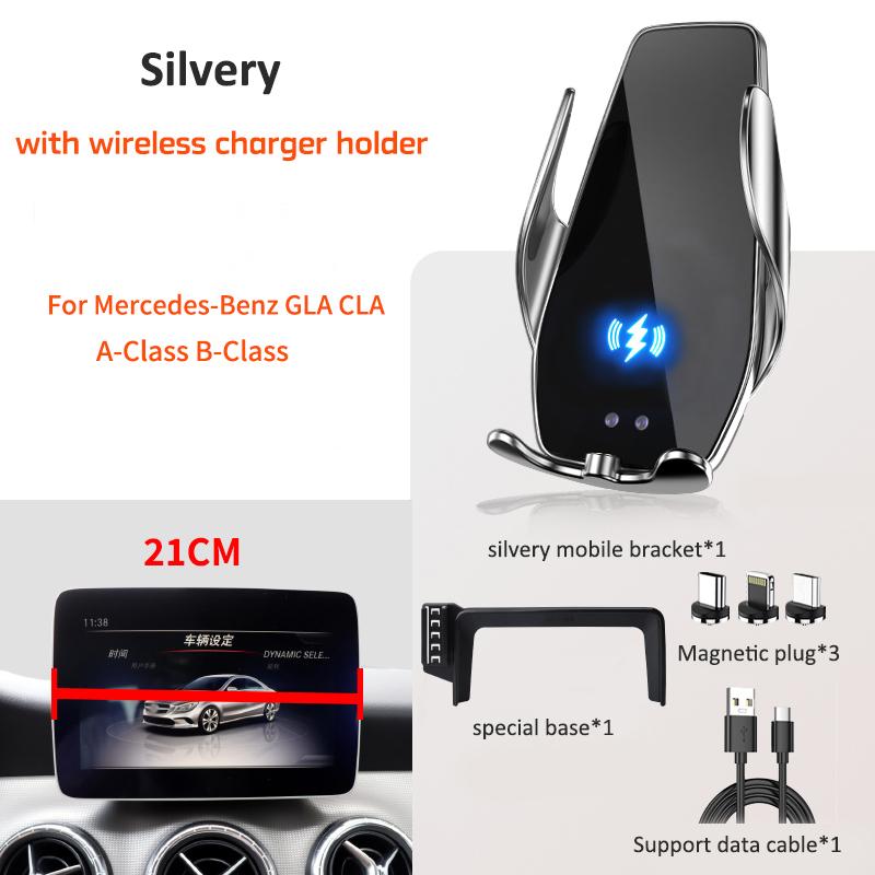 Car Phone Holder For Mercedes-Benz W176 W242 W246 A-class B-class C117 X156 GLA CLA Multimedia Screen Convenience Phone Holder