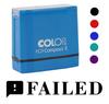 Printtoo Неудачный самонаклеивающийся резиновый штамп, предварительно наклеенный офисный штамп - канцелярские принадлежности для домашнего офиса, черный - 42 x 9