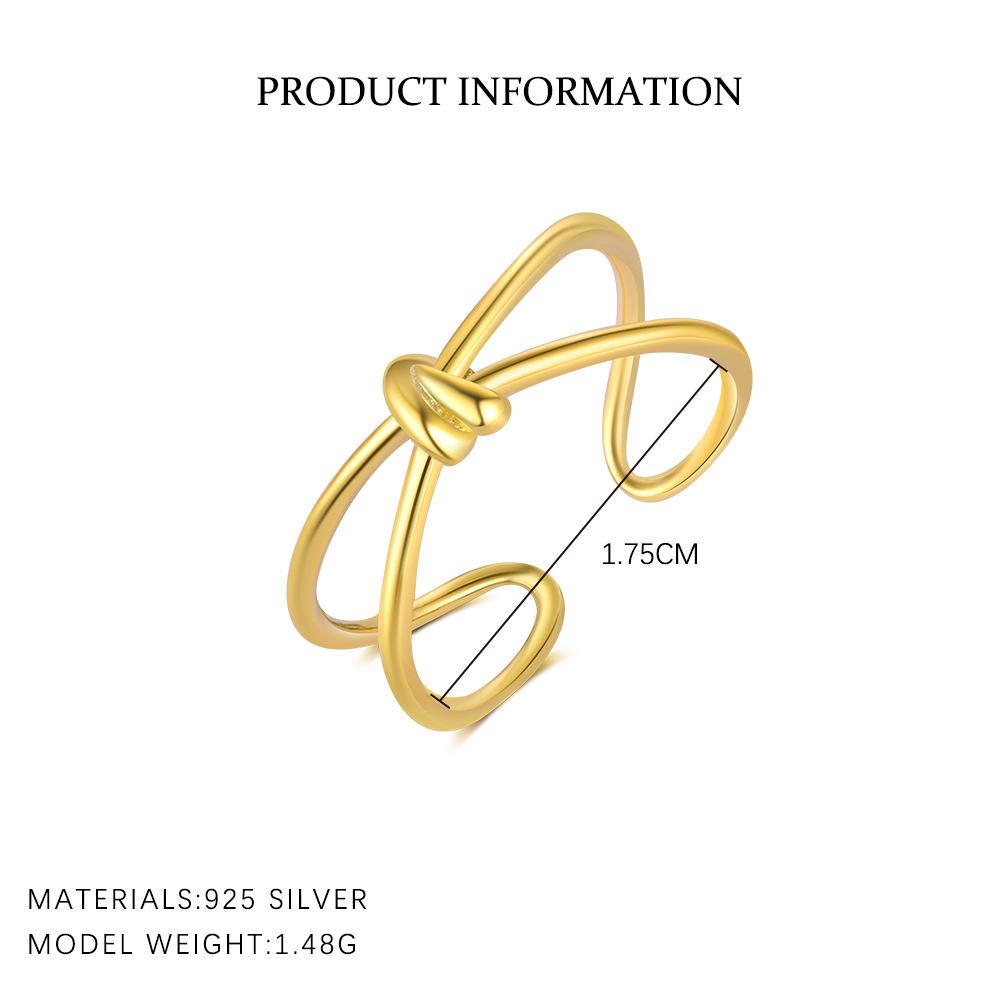 925 Sterling Silver Geometric Water Droplet Zircon Open Ring for Women Fashionable Exquisite Jewelry Gifts