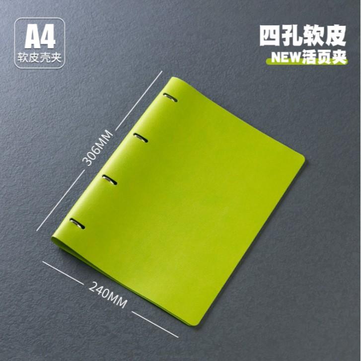 Generic A4 Pu Leather Notebook Binder Refillable 3 Round Ring Binder Cover For A4 Filler Paper Personal Planner Office Organizer